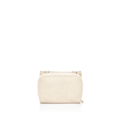 Girls cream foldout purse